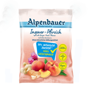Bomboane umplute aroma de ghimbir-piersica si vitamina C 60g Alpenbauer