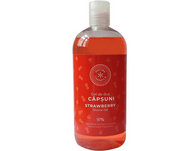 Gel pentru dus cu aroma de capsuni 500ml Natura Carpatica