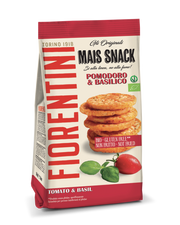 Snack din porumb cu rosii si busuioc bio 50g Fiorentini