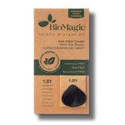 Vopsea de par fara amoniac 1.01 Intense Blue Black BioMagic