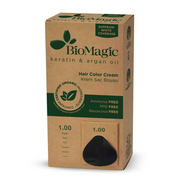 Vopsea de par fara amoniac 1.00 negru BioMagic