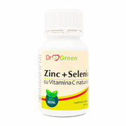 Zinc+Seleniu+Vitamina C naturala 90cps Dr.Green