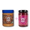 Health Box dulceata de zmeura cu stevie 330g Via Health + Unt de arahide crocant 340g Via Health