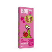 Rulouri de fructe mere si zmeura fara adaos de zahar si gluten 30g  Bob Snail