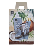 Set cadou Cocos -lotiune de corp si spray pentru corp si par Body Farm