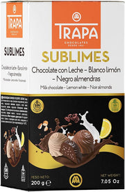 Bomboane asortate Sublimes ciocolata cu lapte, lămâie și migdale 200g Trapa