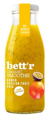 Smoothie cu mango, fructul pasiunii si chia presat la rece Bio 250ml Bett'r