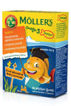 Pestisori Omega 3 cu lamaie si portocala 36 jeleuri Moller's