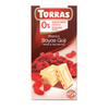 Ciocolata alba cu fructe goji fara zahar si fara gluten 75g Torras