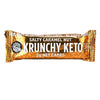 Baton cu caramel și unt sărat, fără zahăr 35 g Krunchy Keto Bar, gustare fără zahăr, conținut scăzut de carbohidrați