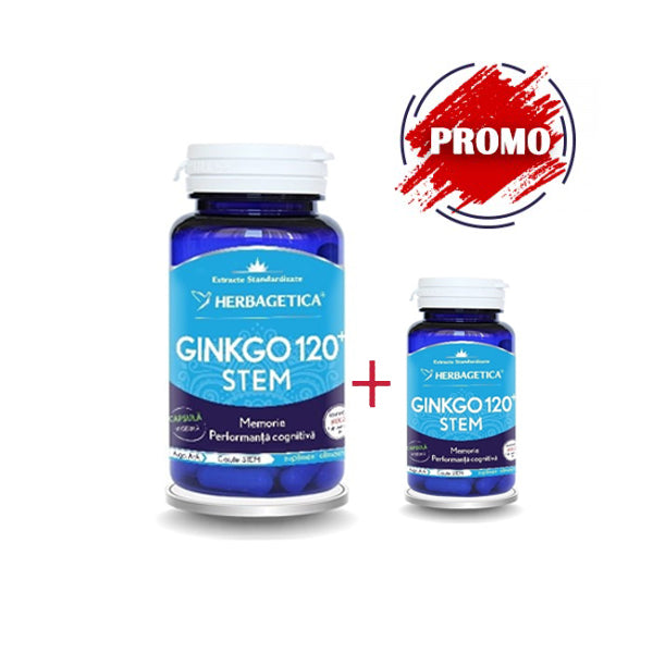 Pachet Ginkgo Stem 60 + 10 Cps Herbagetica
